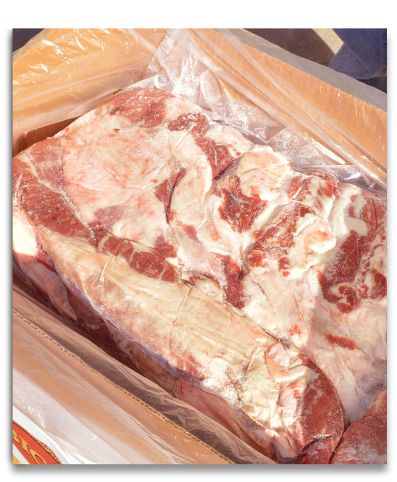 巴西冷冻去骨牛肉冷冻生鲜食材牛腩饭店拉面进口牛腹肉肋条牛腩