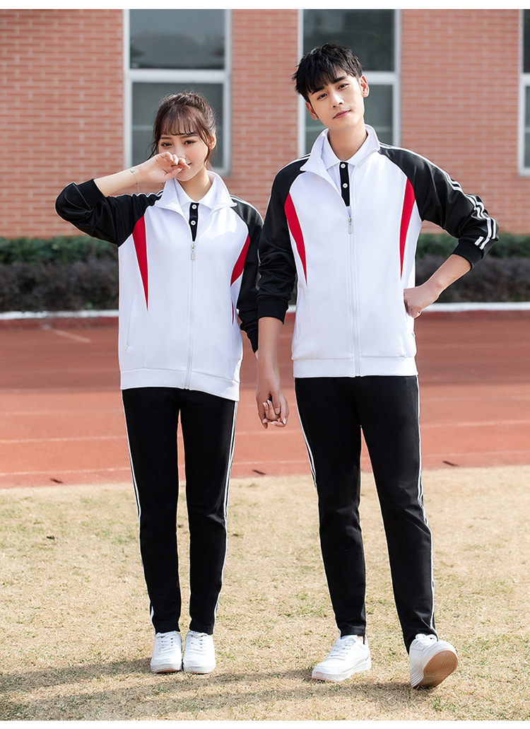 定做春秋季新款小学生校服初中高中学生校服中学生班服团体运动服
