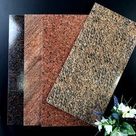 花岗岩英国棕亮光面瓷砖300*600自建房外墙瓷砖