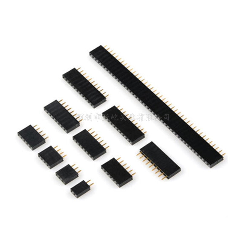 54mm间距 排母 单排母 排针插座 1*2p3p4p5p6p7p8p10p12p--40p