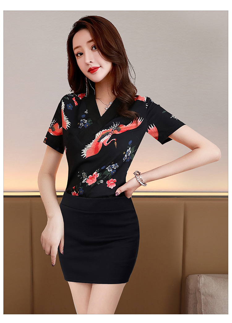 养生馆spa会所服装美容师技师服足疗工作服桑拿工装长裤套装女夏