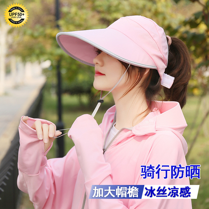 Hat Female 2023 Summer Uv Protection Sun Protection Hat Cycling Sun Hat Electric Car Sun Hat Tea Picking Hat Face Cover