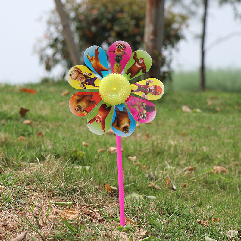 景区庙会地摊货源鱼风车立体风车传统怀旧玩具儿童小风车批发