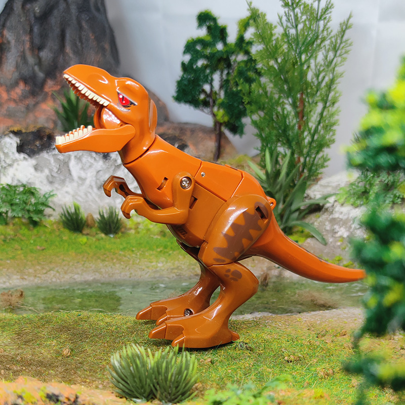 粤星动漫机甲变形恐龙套装狂龙勇士霸王龙儿童男孩玩具萌变恐龙蛋