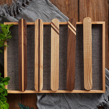 时尚黑胡桃木质筷子盒套装 日式便携旅行筷盒 实木学生筷子盒餐具