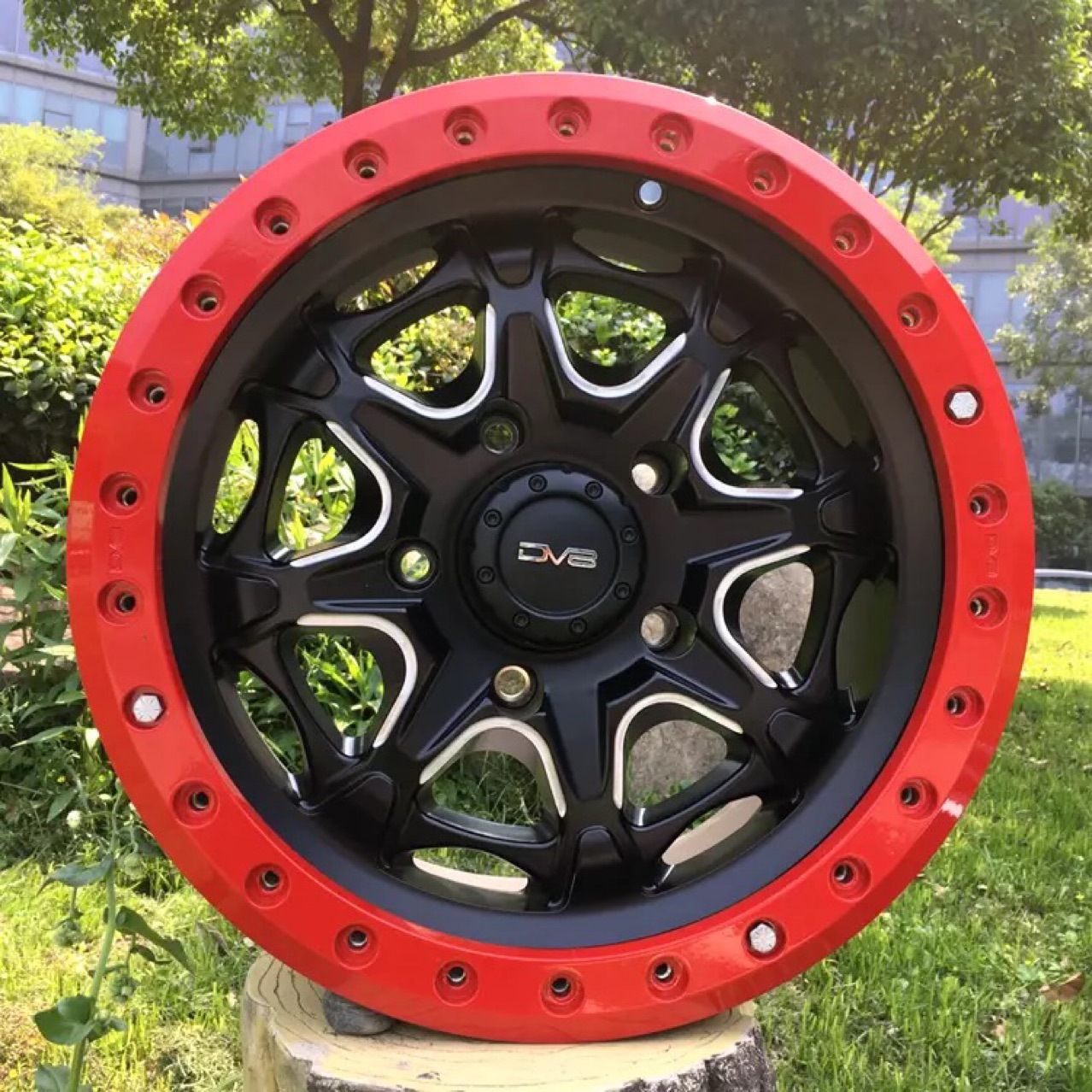 dv8防脱圈轮毂17寸牧马人普拉多lc100猛禽bj40l撼路者途乐y61途达