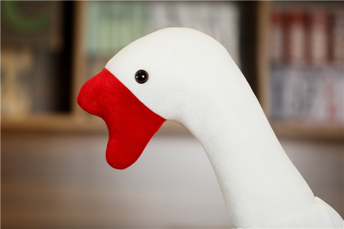 批发 老鹅头套帽子 拍照道具写真道具卡通头套表演道具毛绒帽子