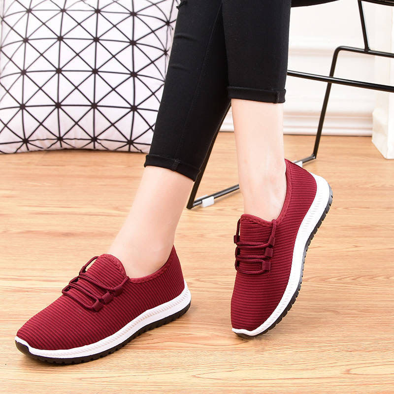 Old Beijing Cloth Shoes Men's and Women's Casual Sneaker Parents Non-Slip Single-Layer Shoes Middle-Aged and Elderly Walking Shoes Street Vendor Shoes Foreign Trade Generation