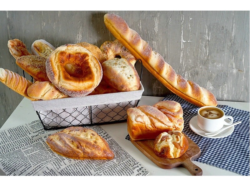 仿真软弹面包模型法棒豆沙卷面包橱柜家居展示装饰摆设道具