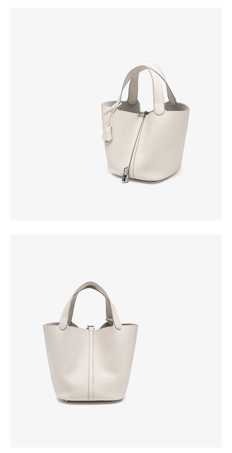 菜篮子女包小ck水桶包头层牛皮手提包2020新款潮百搭大容量手拎包