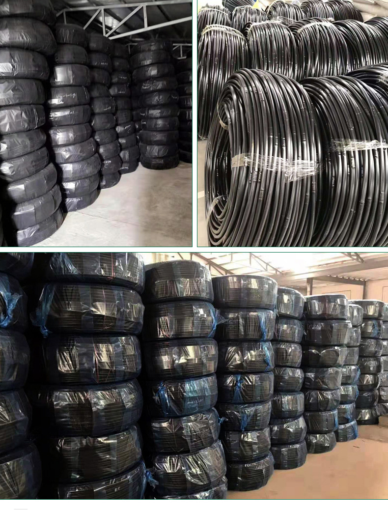 厂家现货供应农田灌溉用滴灌管内镶式滴灌管黑色pe管微喷滴灌管