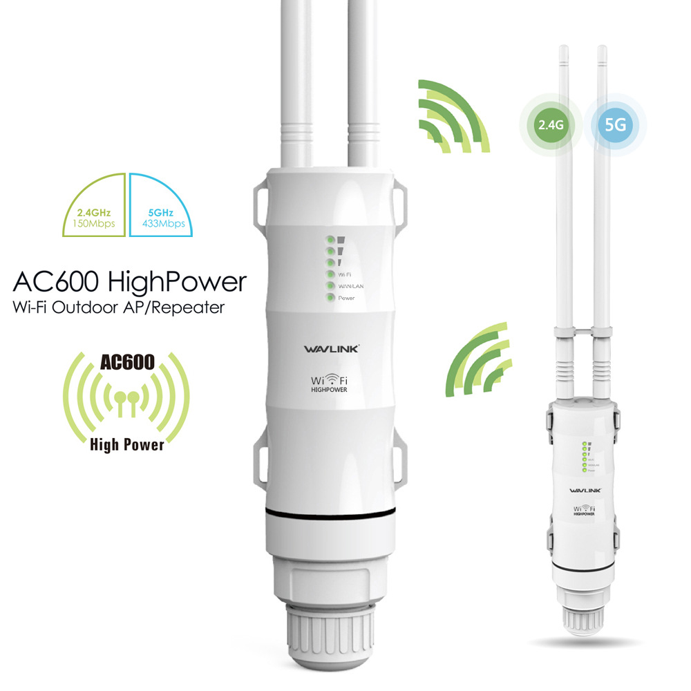 Ac600 Outdoor WiFi Repeater AP 2.4g5g Dual-Frequency Outdoor High Power Repeater