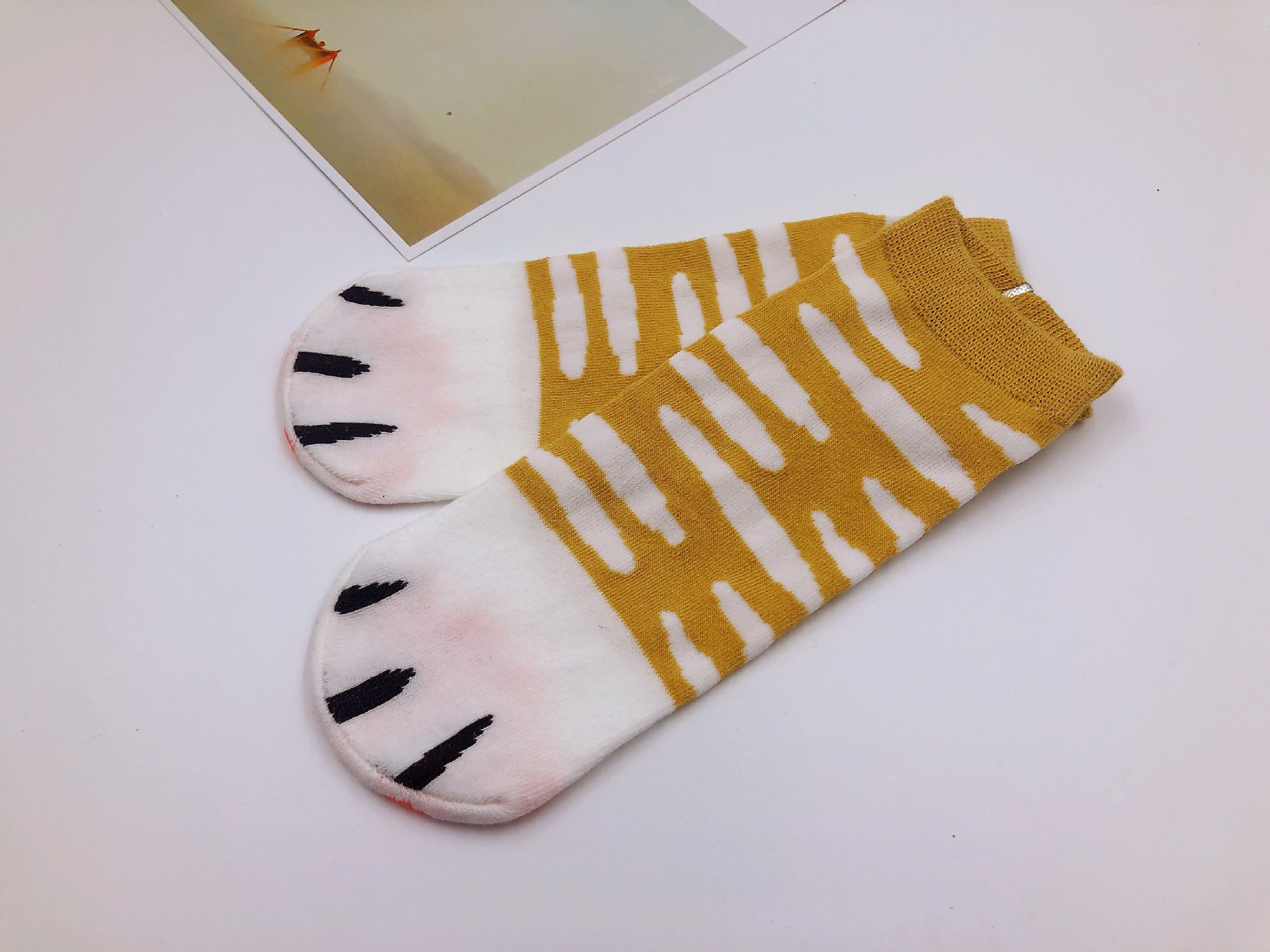 猫爪船袜可爱猫咪肉垫船袜女士短袜