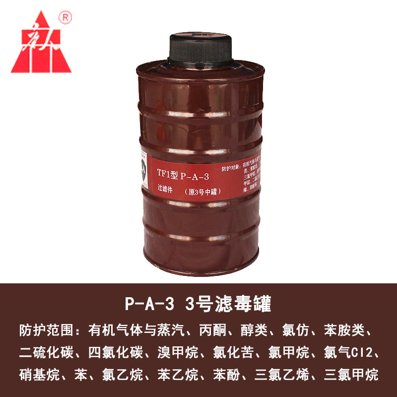 唐人滤毒罐防一氧化碳酸性有机气体蒸汽二氧化硫氨气防毒配件批发