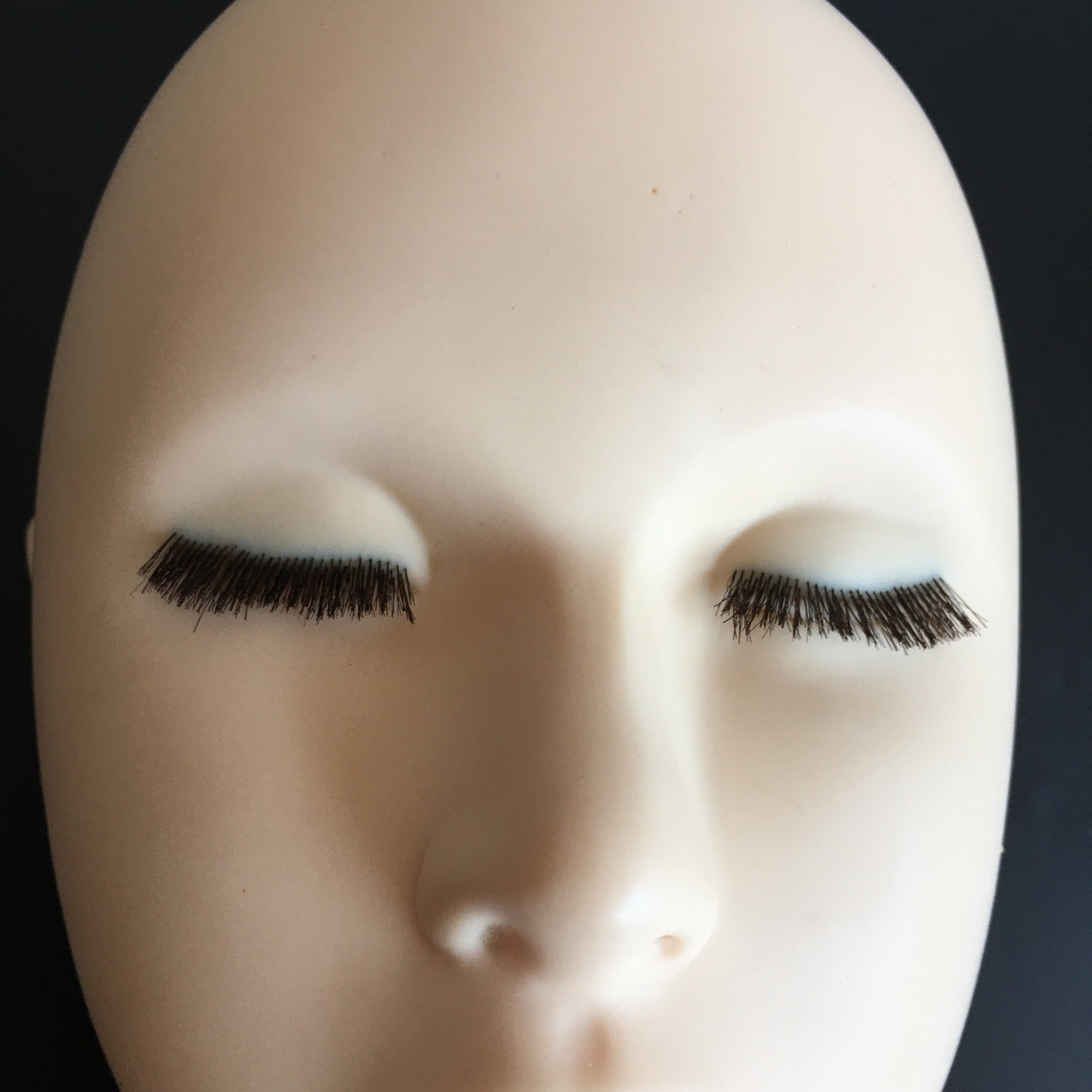 新款嫁接睫毛练习头模 美容学习 自带睫毛头模外贸新款