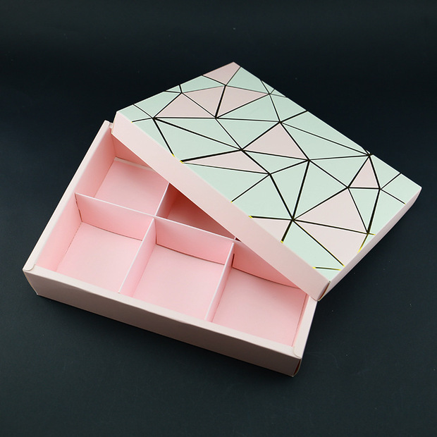 工厂定制上下盖白卡纸烫金包装盒食品包装盒蛋挞月饼饼干包装卡盒