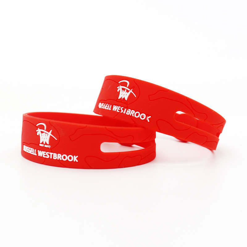 nba休斯敦火箭队篮球明星威斯布鲁克手环圈运动排汗镂空硅胶腕带