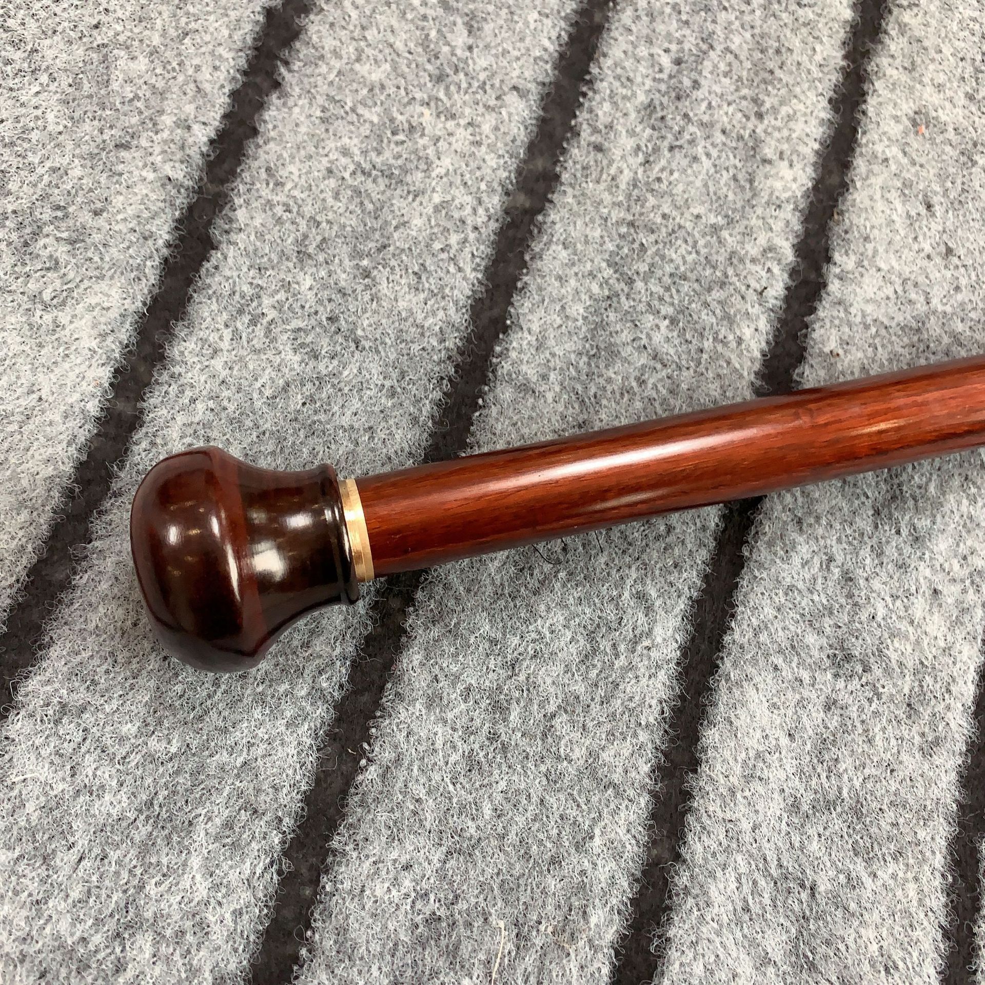 实木手杖 紫檀拐杖三节文明杖可拆卸 老人拐杖木质工艺品礼品批发