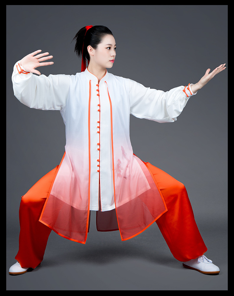 大业亨通太极服春夏新款比赛练功表演透气春秋款式太极拳服中老年