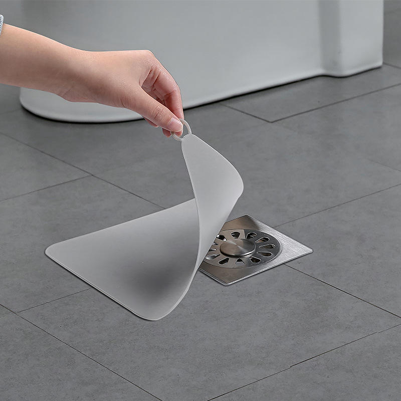 下水道防臭器卫生间地漏垫防虫硅胶密封地漏贴厕所反味除臭地漏盖