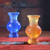 Healing glass Lotus vase Arts and Crafts Decoration temple Temple flower arrangement Buddha Home Decoration Healing glass Lotus vase Arts and Crafts Decoration temple Temple flower arrangement Buddha Home Decoration