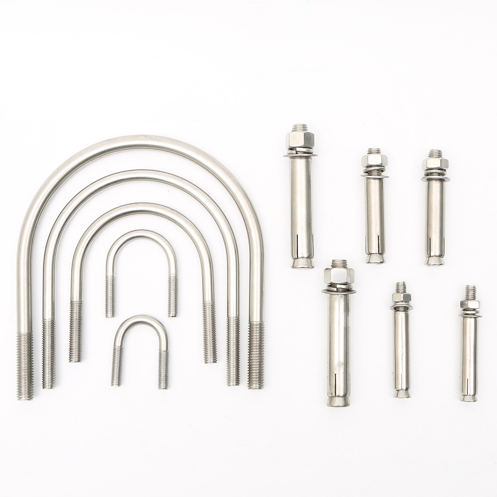 特价304不锈钢u型螺丝u型螺栓m6m8m10m12u形卡固定卡骑马卡管卡箍