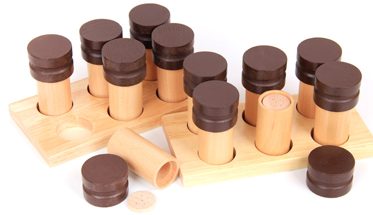 蒙台蒙特梭利儿童专业版嗅觉筒幼儿园早教蒙氏感官类教具厂家直销