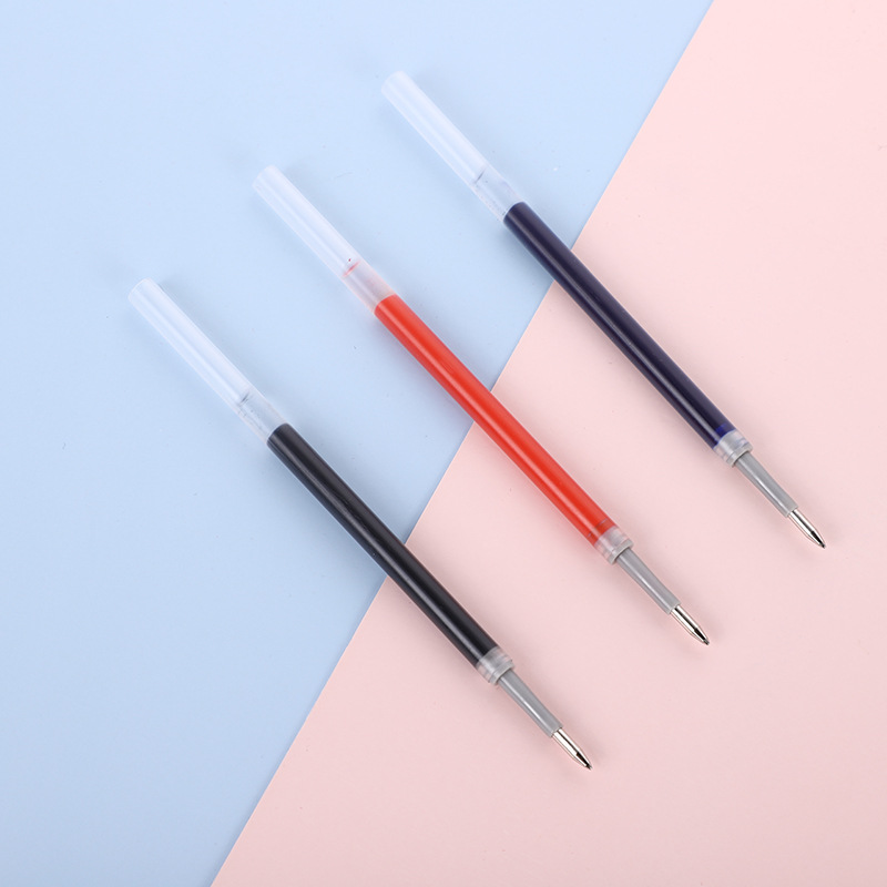 k35按动中性笔笔芯子弹头大容量超长耐写办公学习用品水笔替芯