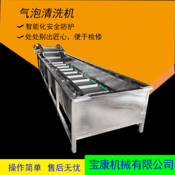 高压气泡清洗机喷淋式水果果蔬清洗机工业大型全自动食堂洗菜机