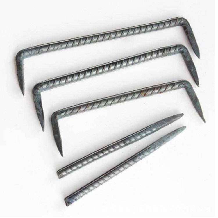 供应铁路矿用手工趴钉 螺纹钢扒钉 圆钢马王钉 定做各种尺寸扒钉