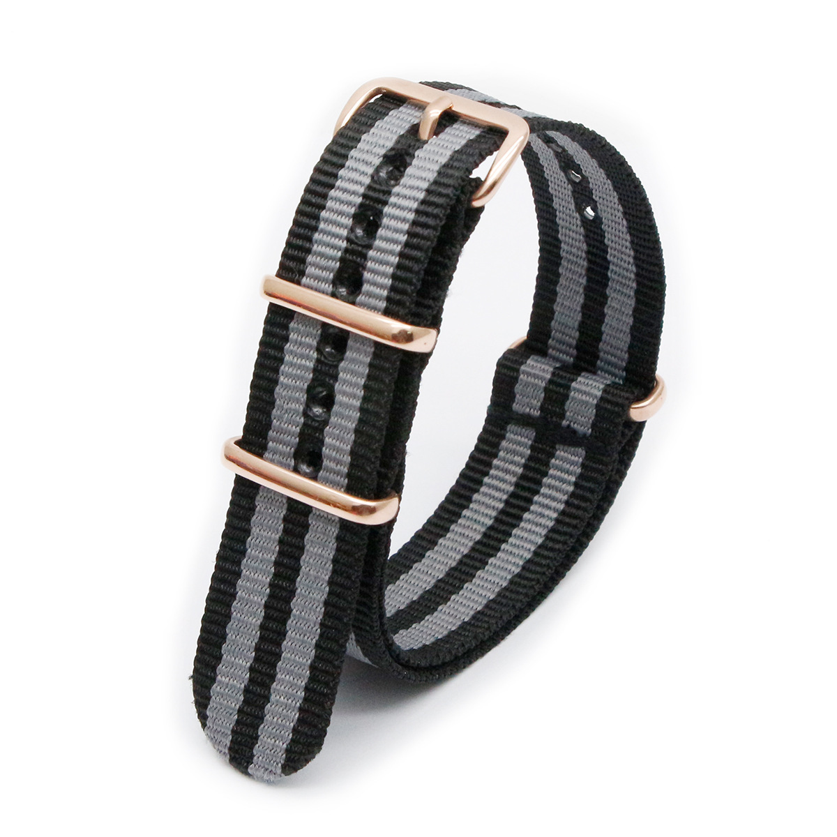 ebay 亚马逊通用 爆款 加厚环扣定制款 北约nato编织尼龙手表表带
