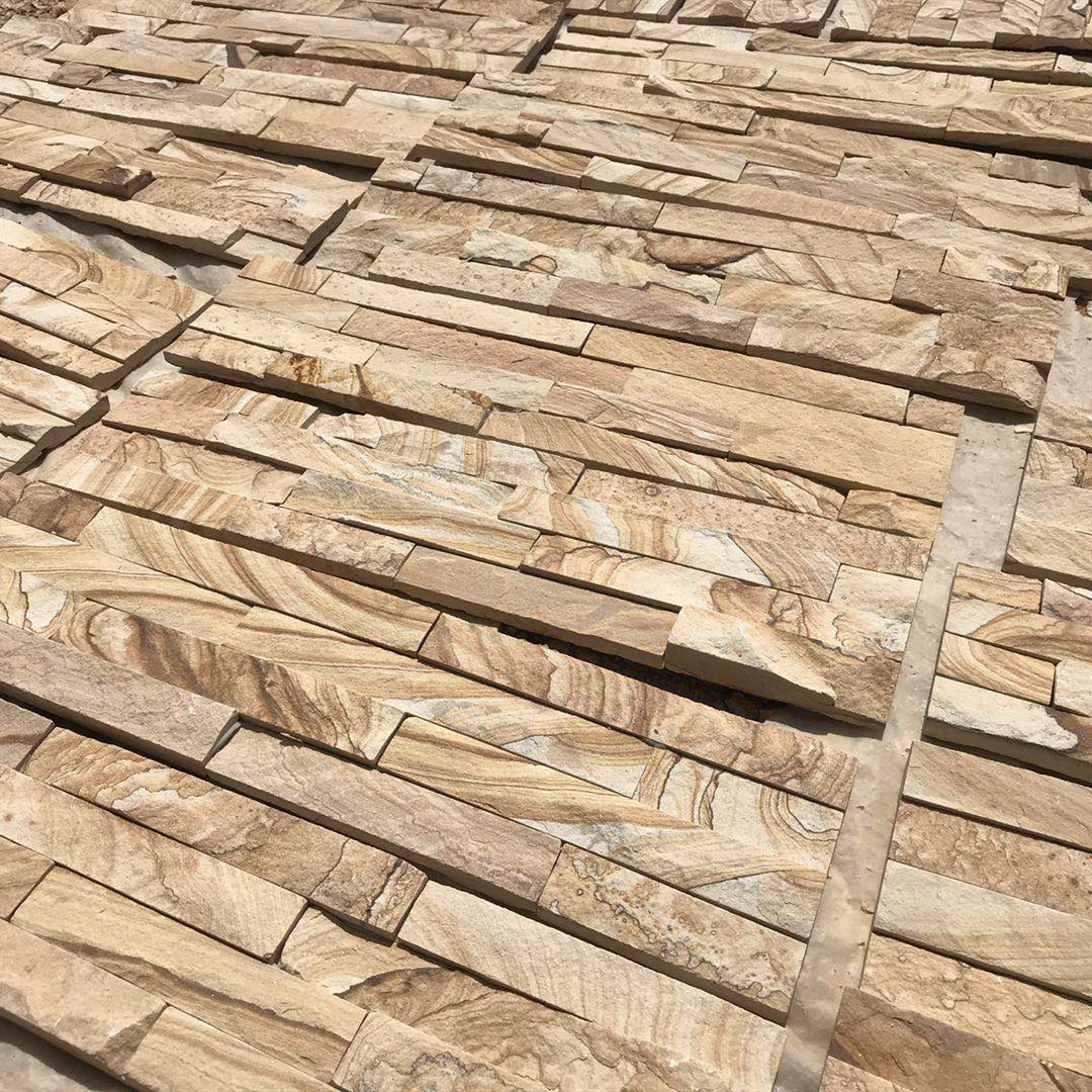 湖南砂岩文化石 黄色蘑菇石 砂岩胶粘石 厂家直供