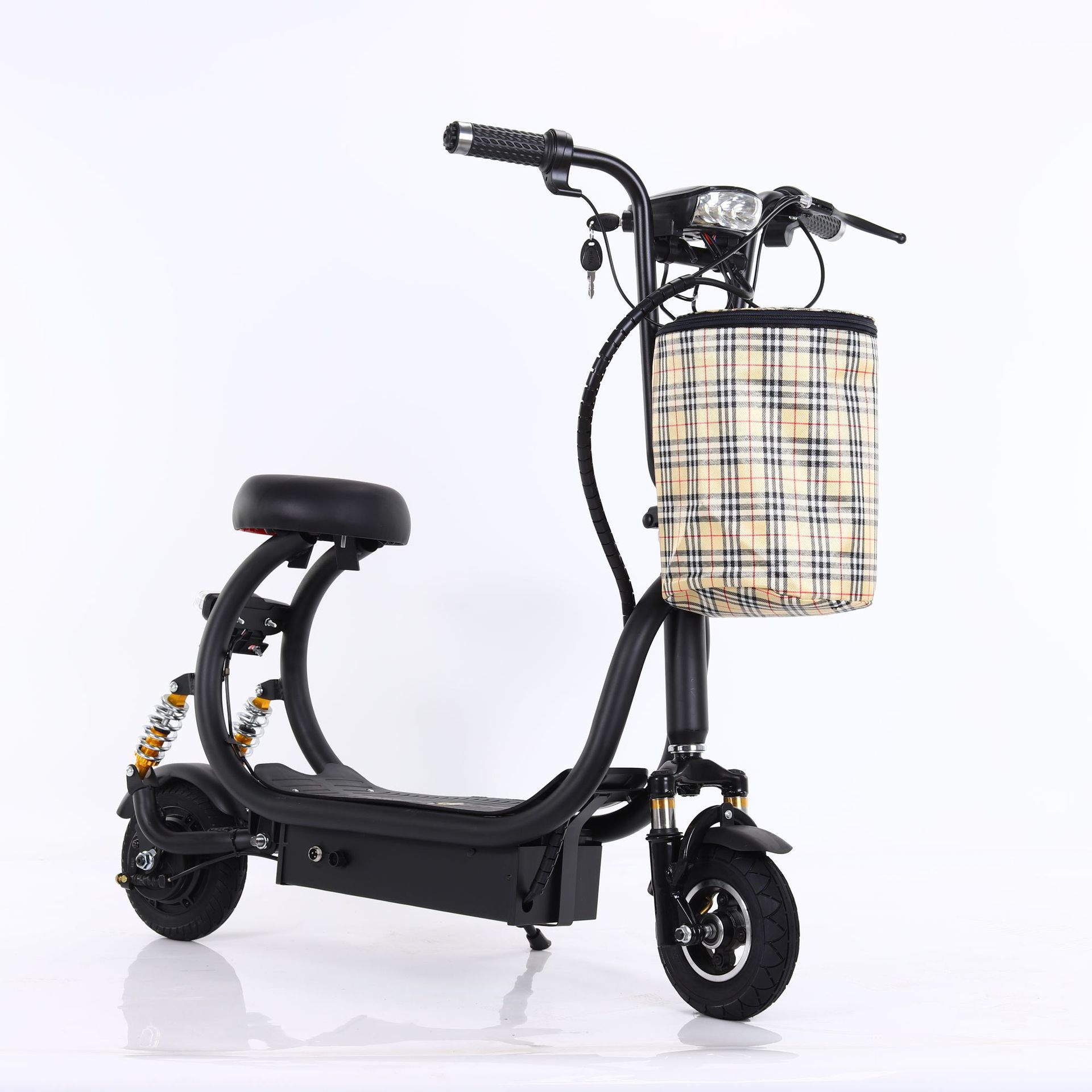 8寸小小哈雷小海豚迷你折叠电动滑板车城市代步车