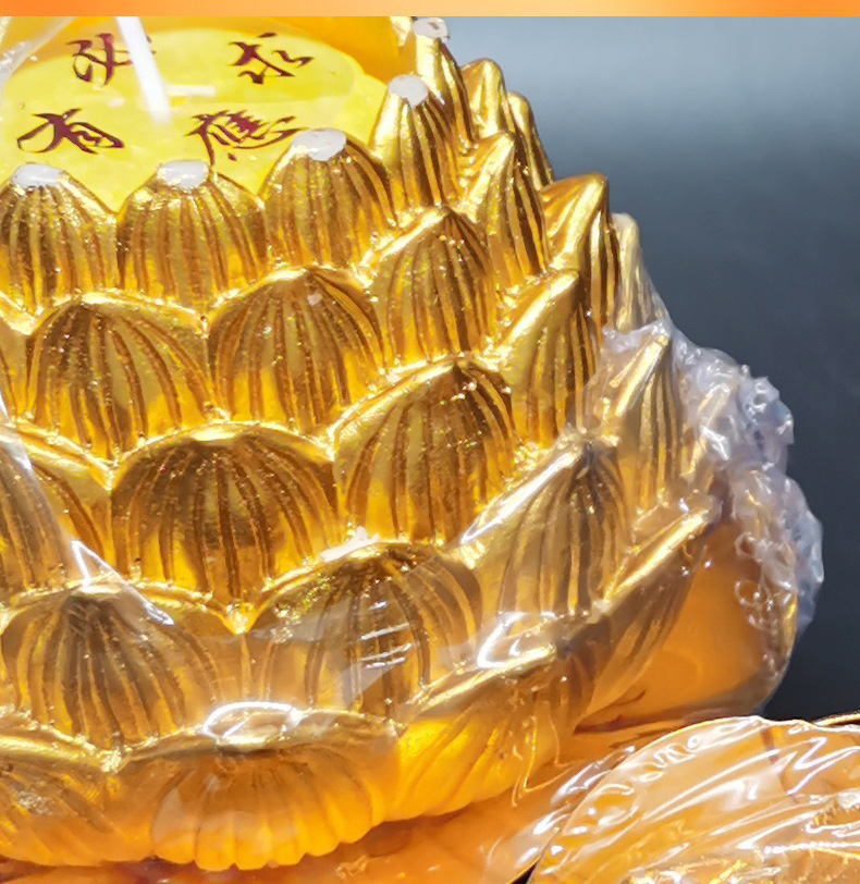 佛光金色莲花蜡烛祈福佛灯供佛蜡烛长明灯家用灯佛灯厂家直销批发