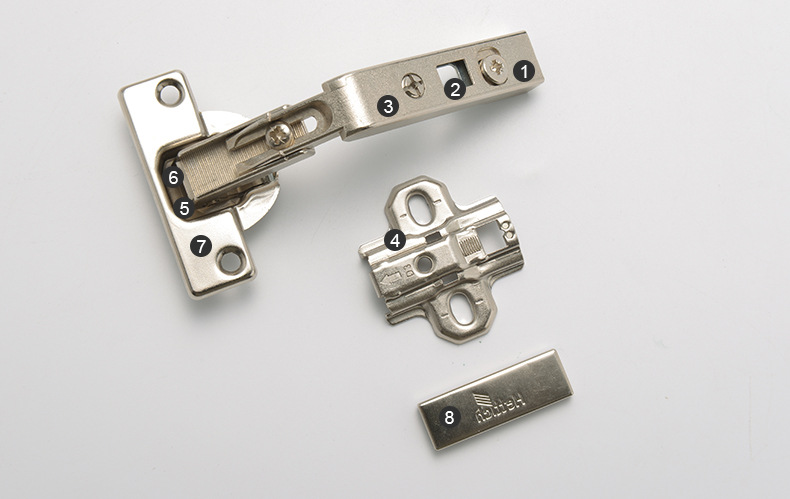 德国进口海蒂诗大角度集成阻尼一体铰链衣柜五金配件批发烟斗合页