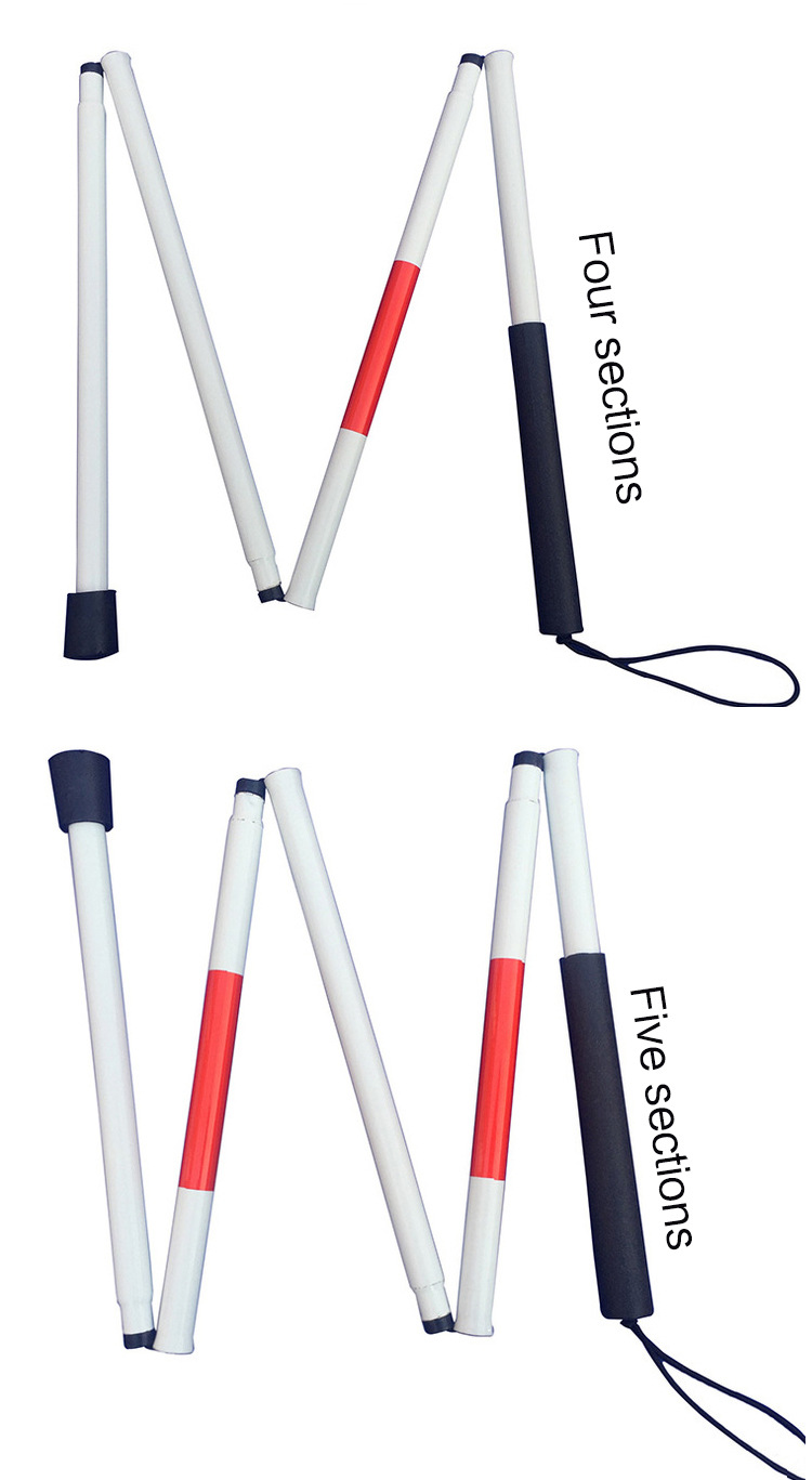 铝合金可折叠导盲杖/盲人手杖/盲人拐杖盲棍 导盲杆 盲棒