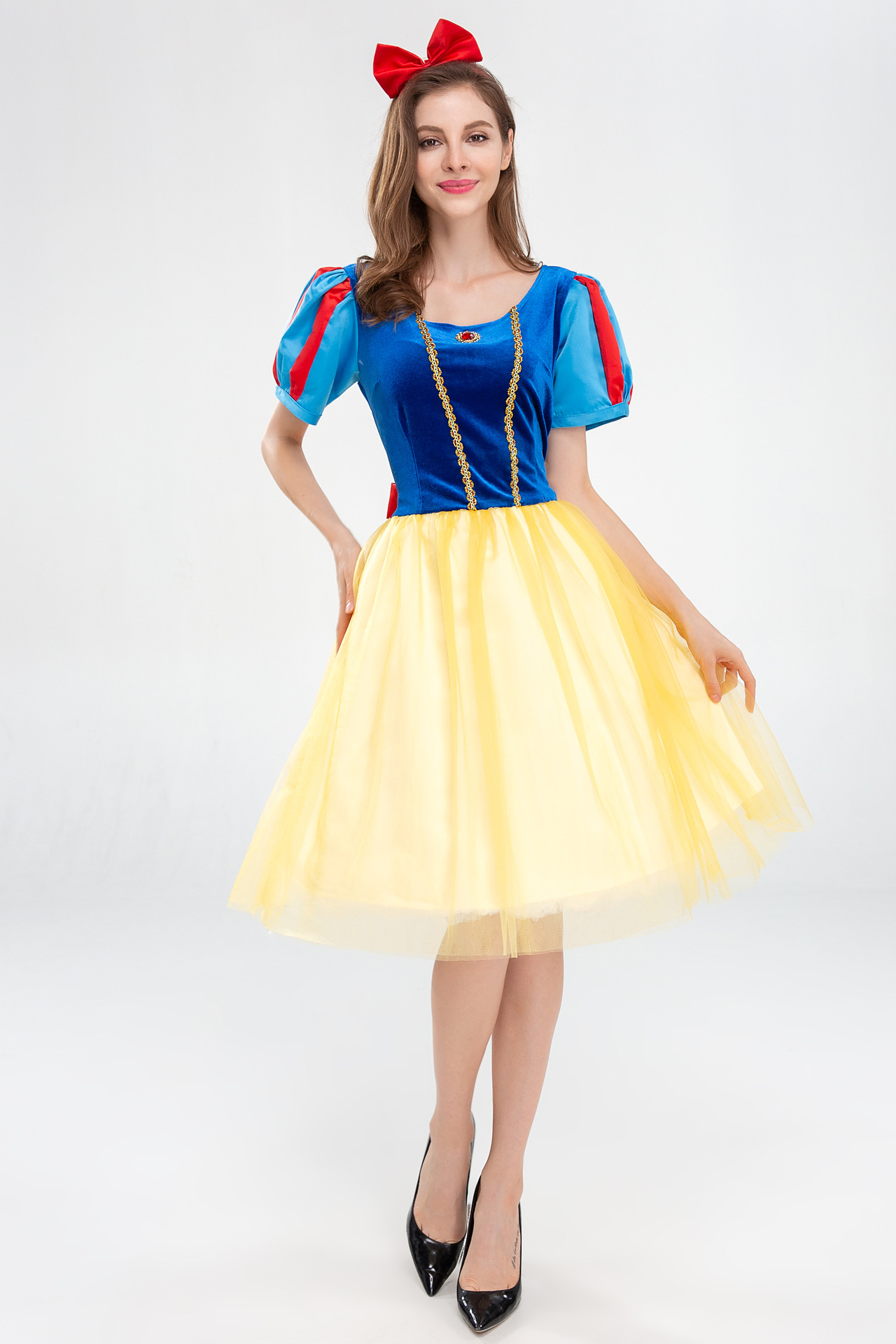 万圣节角色扮演冰雪奇缘艾莎成人白雪公主裙舞台演出cosplay服装