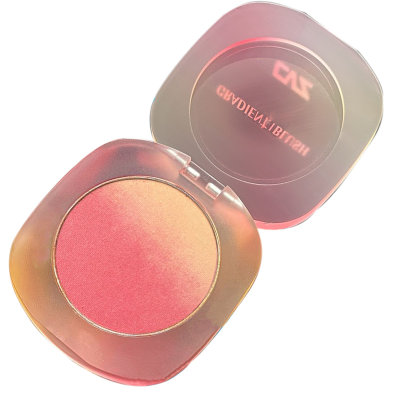 Cvz Three Colors Gradient Blush Contour Compact Pink Not Easy to Fly Pink Warm Color Blusher Plate Natural Nude Makeup Blush Wholesale