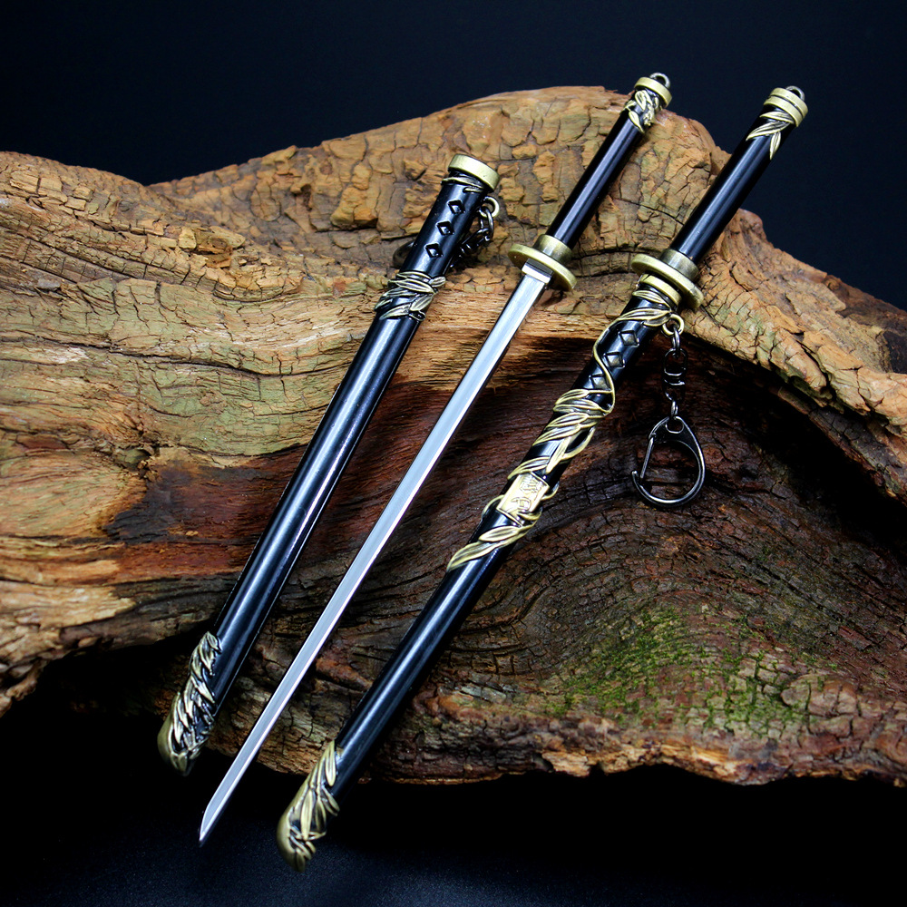 剑游戏兵器周边 聂云逐月剑 远行客贯白虹剑合金模型武器摆件22cm