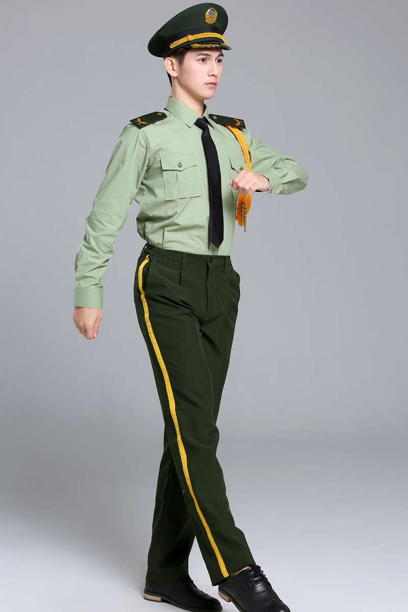 升旗手服装学生仪仗队护卫队军装国旗班军乐队套装女夏三军仪仗队