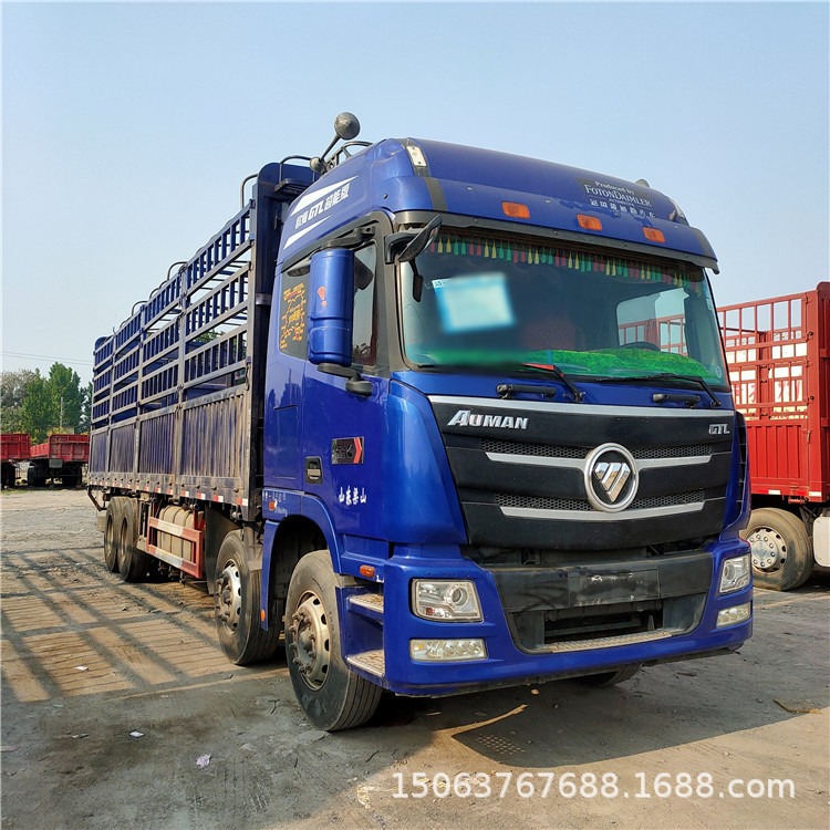 供应二手高栏货车 前四后八物流高栏车 快递运输仓栏车 可按揭