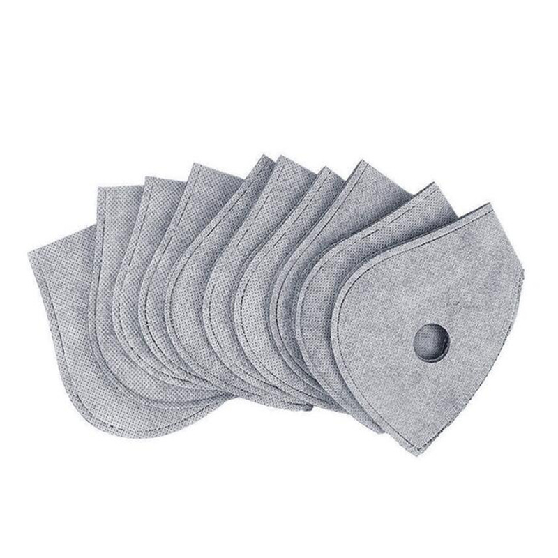 骑行口罩滤片 自行车滑雪户外防寒防尘山地车面罩口罩滤片4层