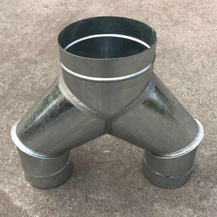 镀锌板异形三通管道 白铁皮90度三通 不锈钢裤衩三通 45度三通