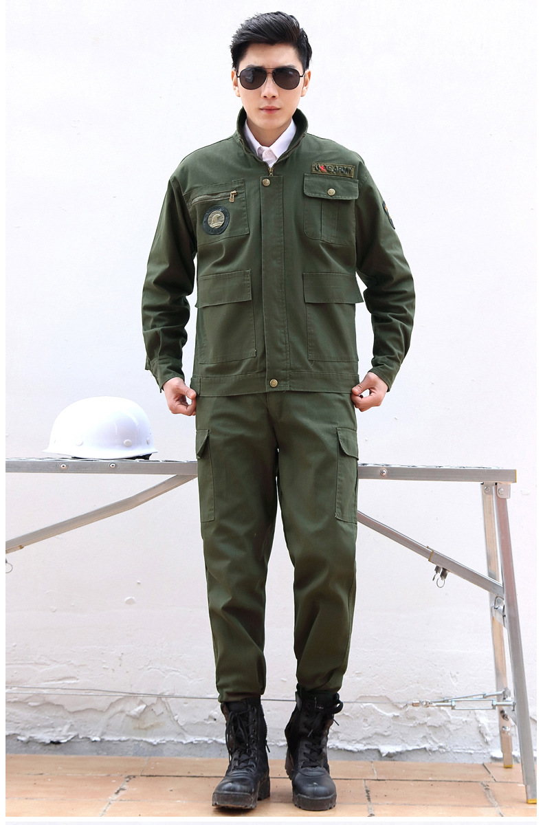 工作服套装男劳保服夏季纯棉防烫耐磨迷彩服夏装电焊工地干活衣服