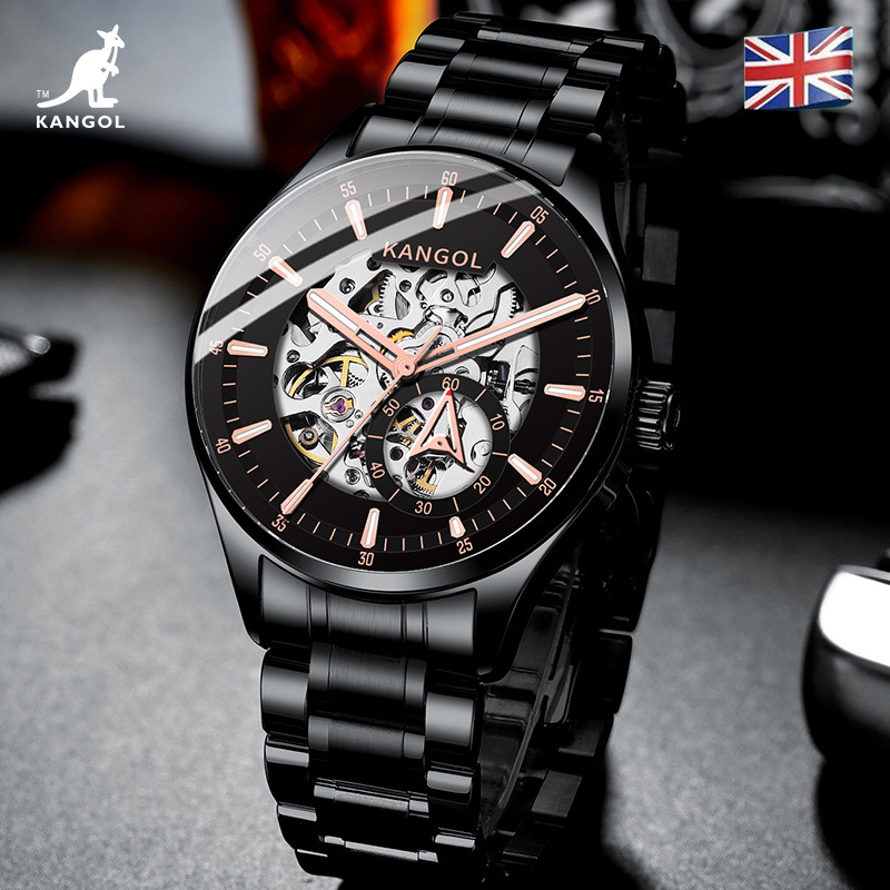 英国品牌坎戈尔袋鼠kangol全自动机械表男士手表学生防水-k203