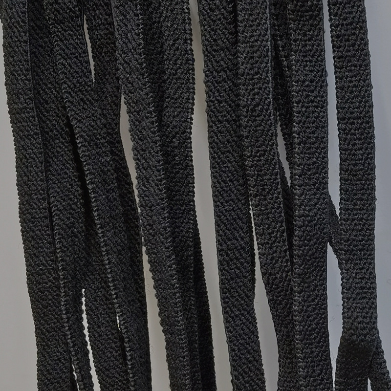 6mm黑色日本泡泡纱平面口罩绳 一次性日韩民用口罩绳子耳带挂绳