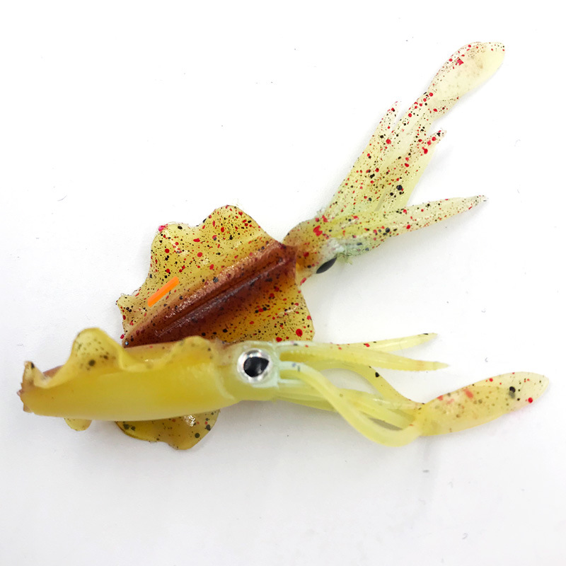 批发迷你小鱿鱼软饵路亚饵7cm夜光海钓章鱼假饵仿生饵路亚软饵