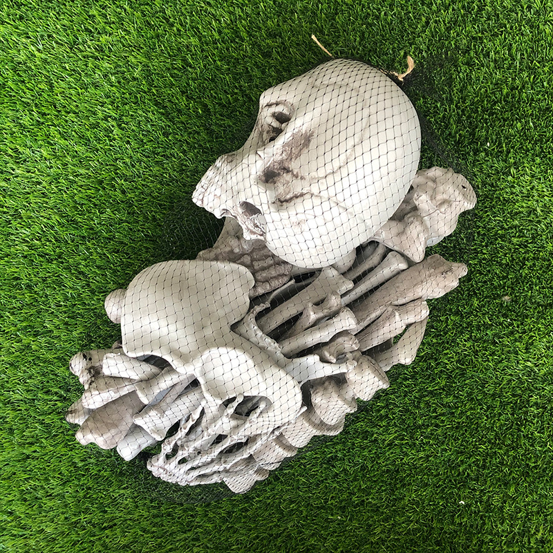 万圣节派对恐怖装饰鬼屋密室酒吧整蛊道具28件碎骨头包骷髅骨架子