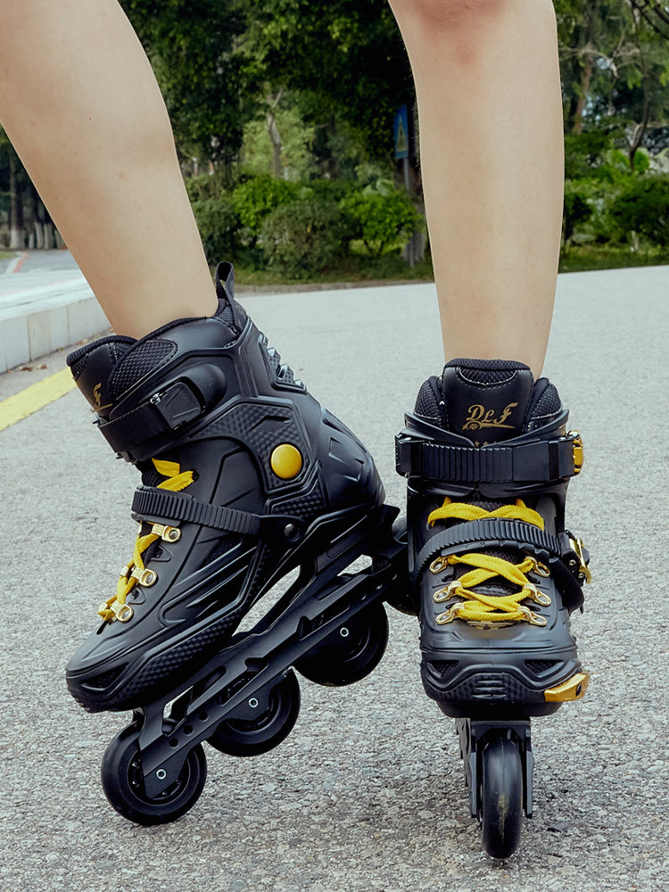 动力风溜冰鞋成人轮滑鞋男女初学直排轮闪光滑轮鞋专业早冰滑冰鞋
