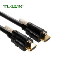 厂家直销带固定螺丝HDMI线高品质4K1080P高清线带固定螺丝1.5米